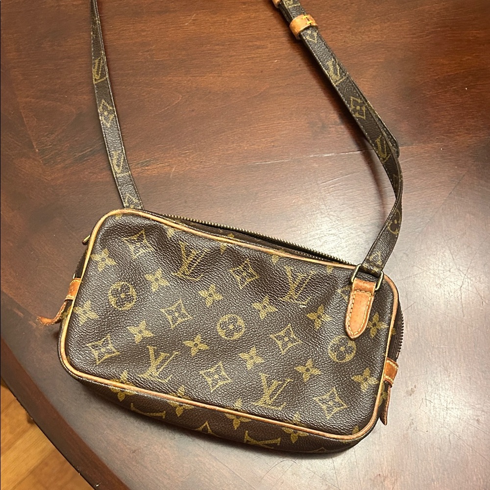 Louis Vuitton Monogram Belt Bag in Brown and Tan